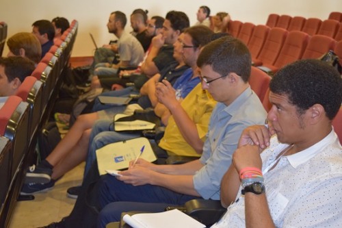 Participantes en la primer jornada de Guadalinfo Impulsa celebrada en Vélez Málaga