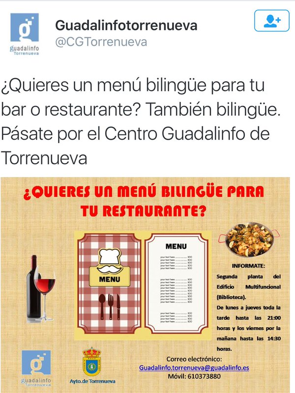 menu bilingue torrenueva