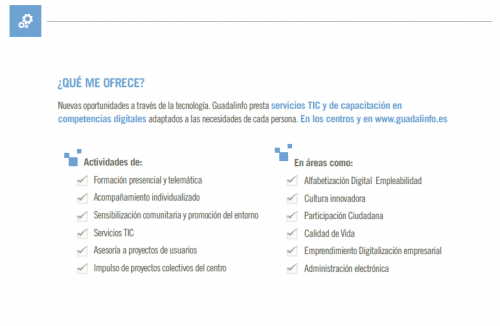 Actividades y áreas de Intervención