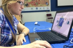 Una de las participantes en Territorio Hackathon Jerez